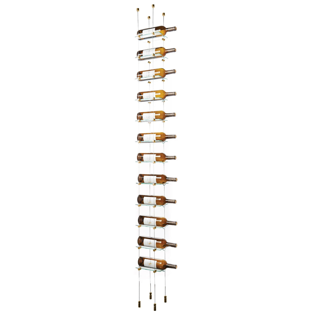 12 Bottle Float Cable Wine Racking Display Kit – WinerackingUS